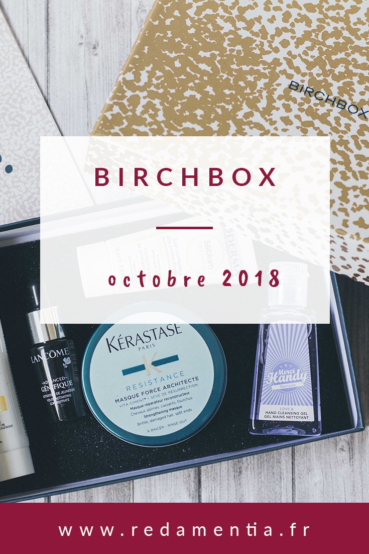 Birchbox Octobre 2018 Pinterest