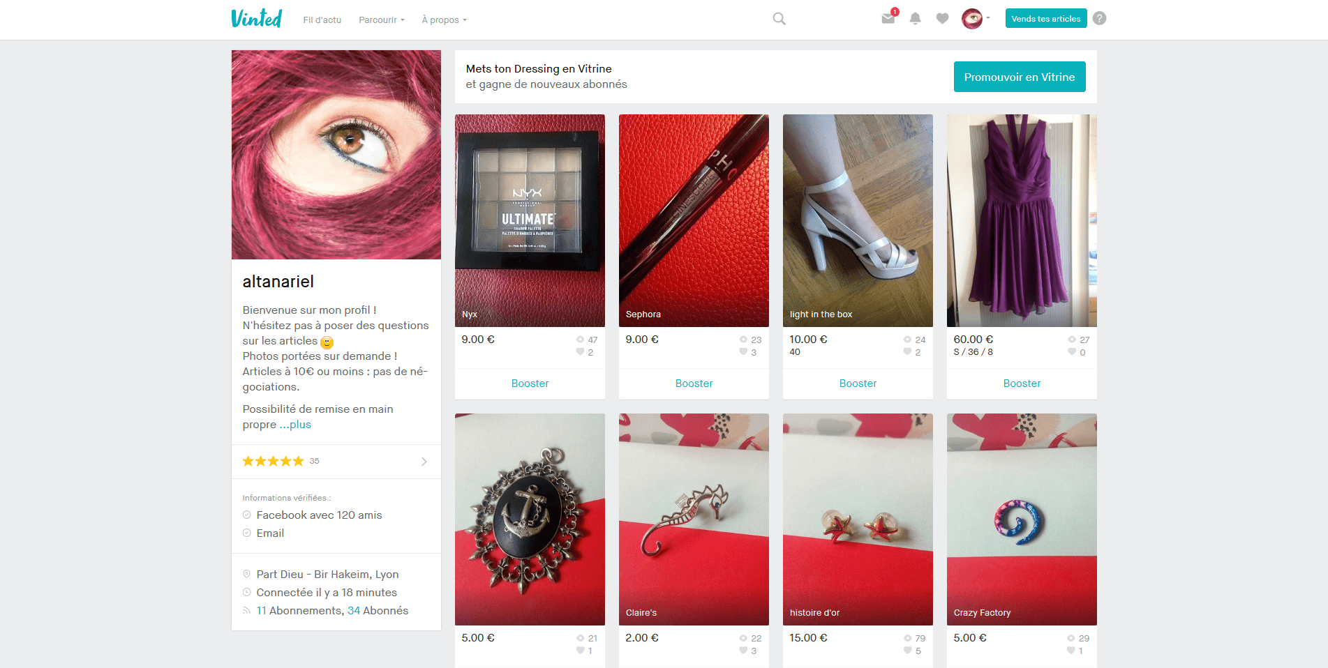 Profil vinted