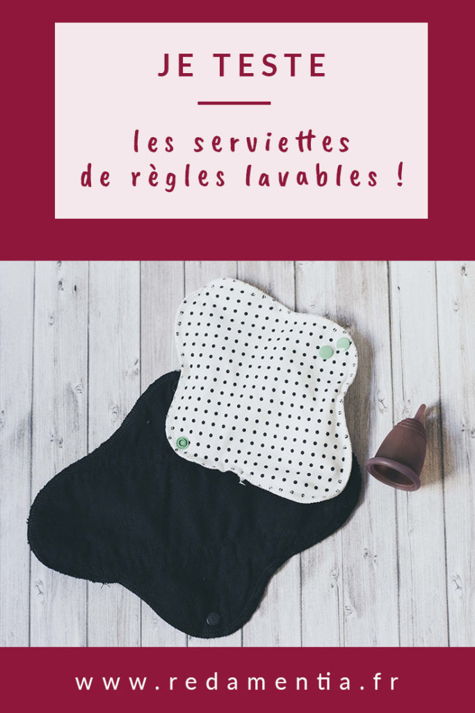 Je teste les serviettes de règles lavables !