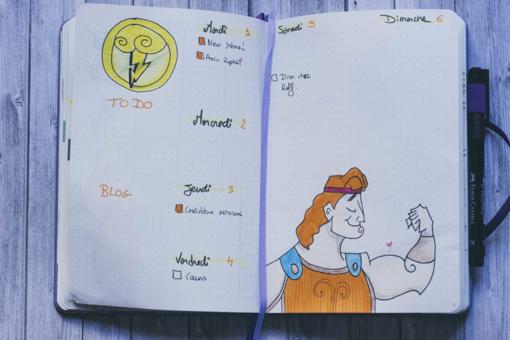 Bullet Journal Disney Janvier 2019 : Hercule