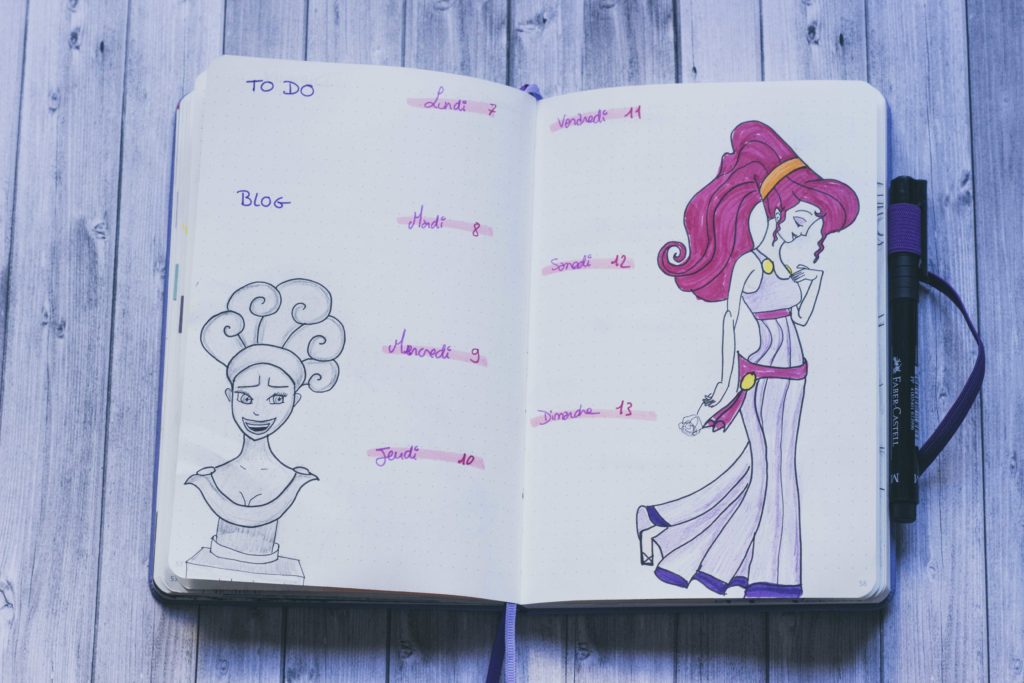 Bullet Journal Disney Janvier 2019 : Hercule