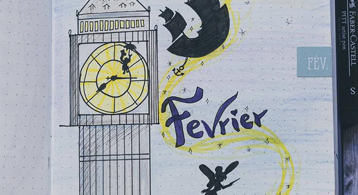 Bujo time - Février 2019 , Peter Pan - Red Amentia