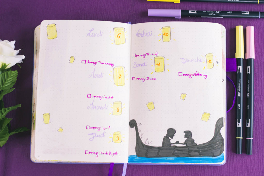 Bullet journal mai 2019 : Raiponce (Tangled, Disney)