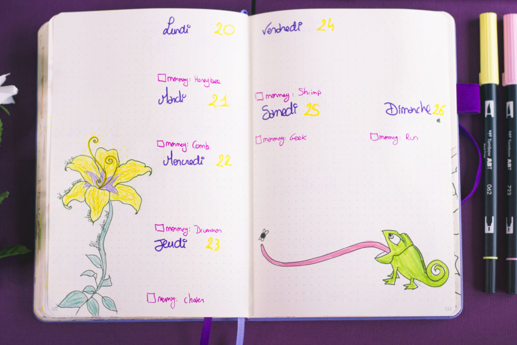Bullet journal mai 2019 : Raiponce (Tangled, Disney)